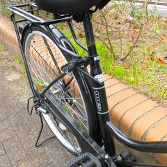 中古自転車 COCORIN ママチャリ 自転車 実用 6段変速 27インチ LEDオートライト ブラック 通勤 通学 近所のお出掛けなどにの画像