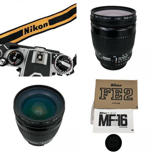 118020 ジャンク品 Nikon ニコン フィルムカメラ FE2  ブラック [0000000002220]