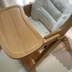 日本育児 木製スマート ハイローチェア 折りたたみ コンパクトの画像