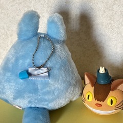 お話し中《美品》ジブリ🌱中トトロとネコバスの画像