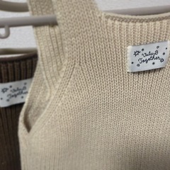 韓国ベビー服　ニットサロペットの画像