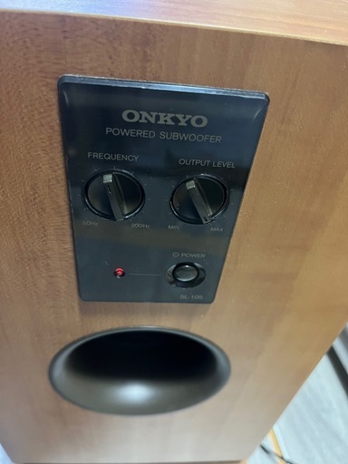 ONKYO オンキョーアンプ内蔵サブウーファー SL-105