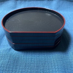 半月型お盆5枚セット　ひな祭り　お膳　お盆　ミニお盆　　飾り　茶托　正月の画像