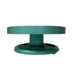 25C578_ジ2 手回しろくろ 25cm 轆轤 陶芸 手動 回転台 現状品 中古の画像