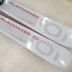 札幌市 清田区 エラン elan スキー板 PLAYMAKER101 プレイメーカー 180㎝ ビンディング付き DemoSki 23/24season ホワイト×ピンク の画像