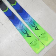 札幌市 清田区 エラン elan スキー板 ACE SCX 179㎝  板のみ ビンディング無し ブルー×ネオングリーンの画像
