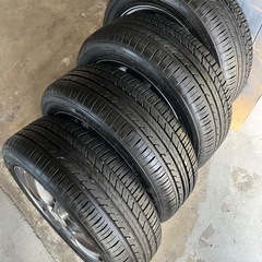 イボ付きタイヤ　マナレイアルミホイール 165/55/14 の画像