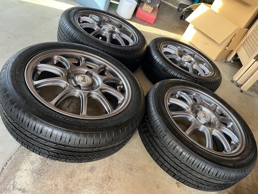 イボ付きタイヤ　マナレイアルミホイール 165/55/14