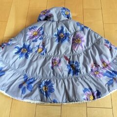 ハッカキッズ　花がらポンチョ　の画像