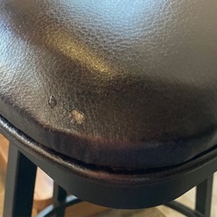 チェアー　カウンターチェア　背もたれ付き　360度回転の画像