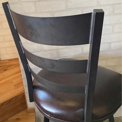 チェアー　カウンターチェア　背もたれ付き　360度回転の画像