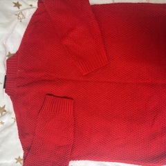 ニット　赤の画像