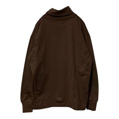【新品】UNIQLO U タートルネック トレーナー ブラウン 茶 Ｓの画像