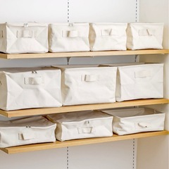 スリコ　キャンバスフタ付きワイド収納の画像