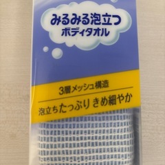 泡立つボディタオルの画像
