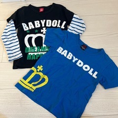 BABYDOLL 長袖&半袖Tシャツセット　130㎝