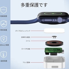 Apple Watch & AirPods 対応！高速デュアルジャック充電器の画像