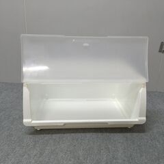 J7F2456 ニトリ 衣装 ケース Nフラッテ レギュラー サイズ 収納 BOX ボックス インテリア 家具 押入れ クローゼット タンス 現状の画像