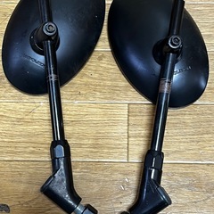 バイク用ミラー 6本セット ナポレオン メッキ ブラックの画像