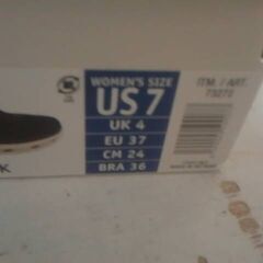 コストコ商品番号　73272　スケッチャーズ ウィメンズ ハンズフリー ブラック　24cm　A17648 汚れありの画像