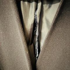 ネイビー　ロングコートの画像