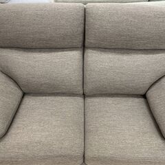 ＼家具＊家電のお店／【ｼﾞｬﾝｸﾞﾙｼﾞｬﾝｸﾞﾙ石川金沢店】 二人掛けソファー ブラウン W(幅)124×D(奥行き)85×H(高さ)90cmの画像