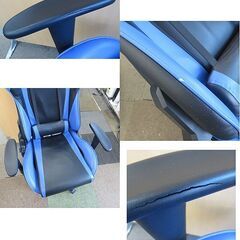 やや難あり GTRACING ゲーミングチェア  ブルー オフィスチェア リクライニング  パソコンチェア  ゲーム用チェア GTレーシング GT 札幌 北20条店の画像