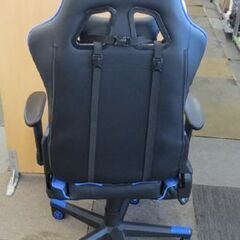 やや難あり GTRACING ゲーミングチェア  ブルー オフィスチェア リクライニング  パソコンチェア  ゲーム用チェア GTレーシング GT 札幌 北20条店の画像