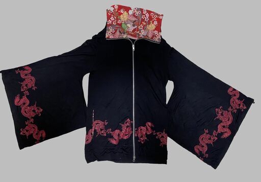 【美品】GOUK h.NAOTO アウター パーカー V系 和柄 【中古】