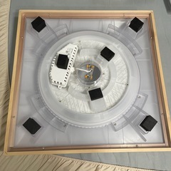 照明　アイリスオーヤマ　LEDシーリング　正方形　和テイスト　木目調の画像