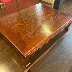 【取りに来れる方限定】和風 座卓テーブル 大きめ しっかりした作り 500円の画像