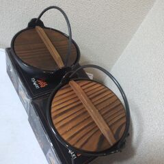 鉄鍋 イシガキ ISHIGAKI 蓋付き鉄鍋 一人用×2セット 南部鉄器15.5㎝の画像
