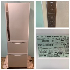 日立 冷蔵庫 315L : R-K320HV 2017年製の画像