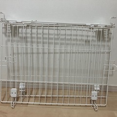 犬セット クレート/トイレトレーx2/ペットフェンス/屋根付きウッディシステムサークルの画像