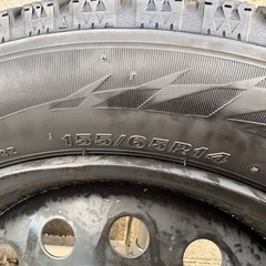 【取引確定済】 スタッドレスタイヤ 155/65R14 ブリヂストン ブリザックVRX2 の画像