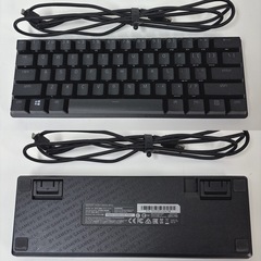 I483 🌈 美品♪ RAZER ゲーミングキーボード Huntsman Mini JP - Linear Optical Switch ブラック ⭐ 動作確認済 ⭐ クリーニング済の画像