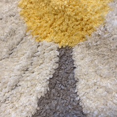 マットレス 玄関 韓国 マーガレット グレーバスマット ラグ 絨毯 滑り止めの画像