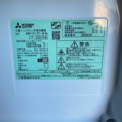 冷蔵庫　三菱　168Ｌ　2020年製の画像