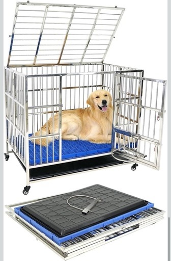 犬小屋 大型犬 犬小屋 ケージ 中型犬 ステンレス製 ケージ ゲージ