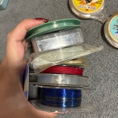 釣り糸沢山の画像