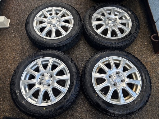 ブリヂストン ブリザックVRX2 155/65R14冬タイヤ アルミ付4本セット