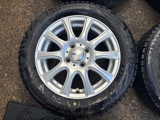 ブリヂストン ブリザックVRX2 155/65R14冬タイヤ アルミ付4本セット