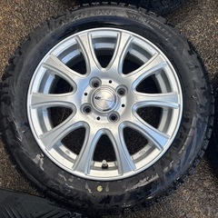 ブリヂストン ブリザックVRX2 155/65R14冬タイヤ アルミ付4本セットの画像