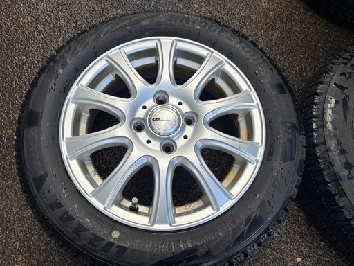 ブリヂストン ブリザックVRX2 155/65R14冬タイヤ アルミ付4本セット