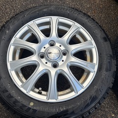 ブリヂストン ブリザックVRX2 155/65R14冬タイヤ アルミ付4本セットの画像