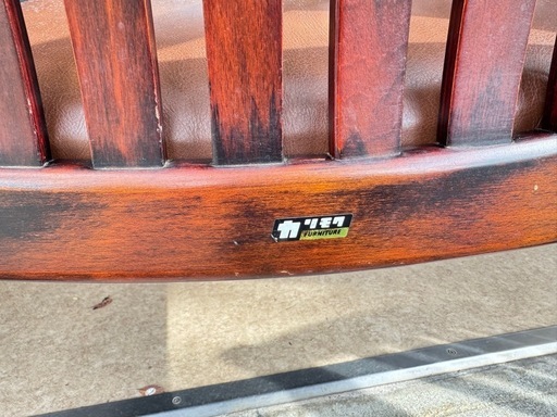 B7132【カリモク】アームチェア ダイニングチェア ヴィンテージ