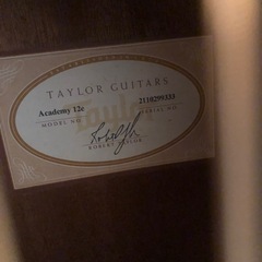 Taylor テイラー　アカデミー12e  
の画像