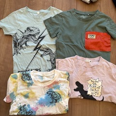 【10着】サイズ120 夏物(Tシャツ、ユニクロのエアリズムズボン、パジャマ)の画像