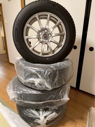 1シーズン使用 室内保管 225/65R17 スタッドレスタイヤ ブリヂストン ブリザック VRX3 バリ溝 7.5J PCD114.3 +40