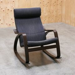 ≪zyt2622ジ限≫ IKEAのロッキングチェア デザイナーズ家具/中村昇/POÄNG/ポエング/中古家具/リユースストレージ仙台 071204-02の画像